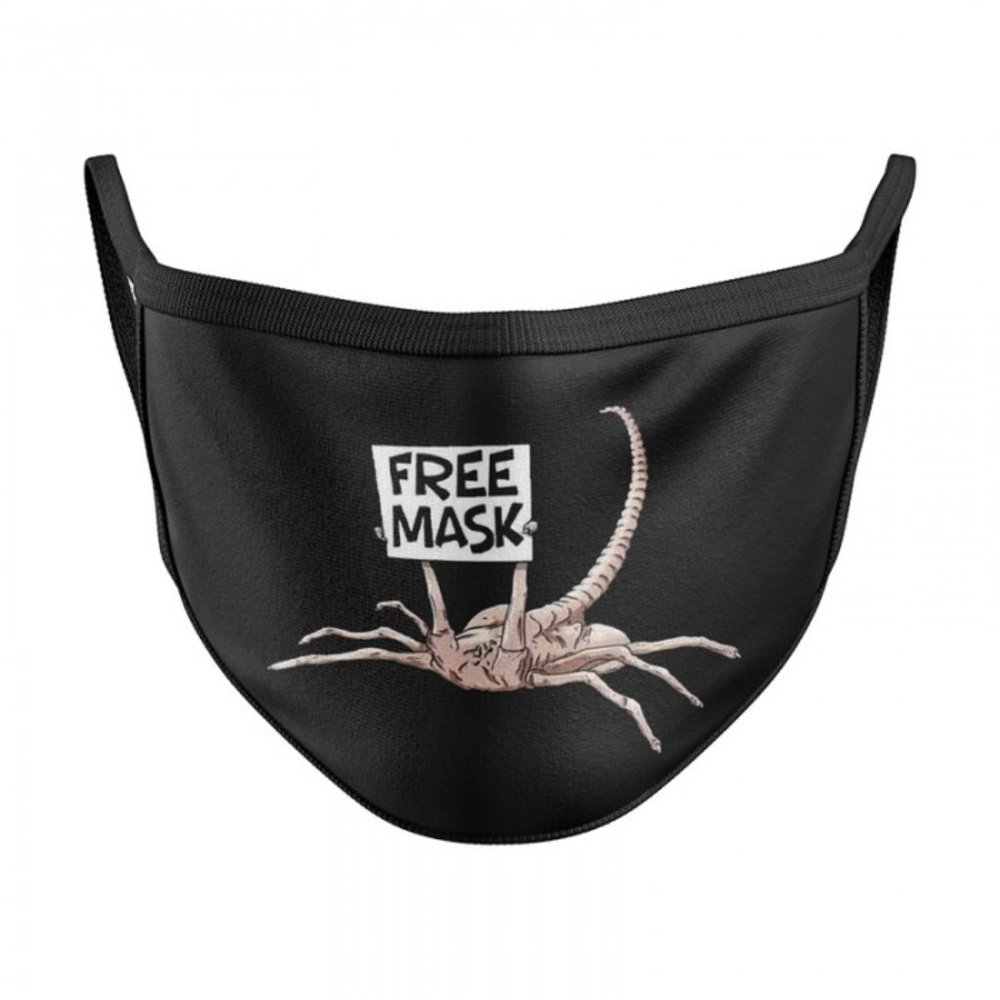 2x ALIENS movie face hugger FREE fashion face mask